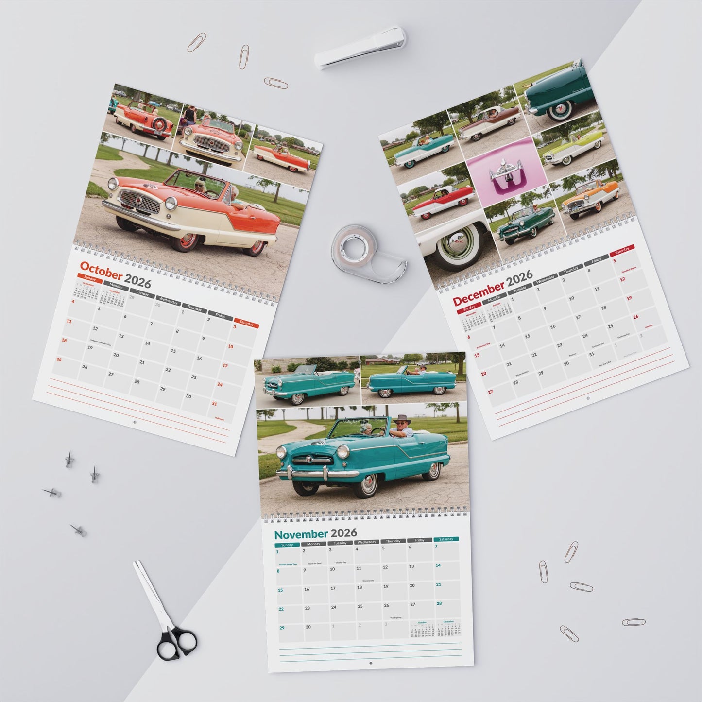 2026 Hudson / Nash / AMC Metropolitan Calendar • Kenosha AMC Homecoming 2025