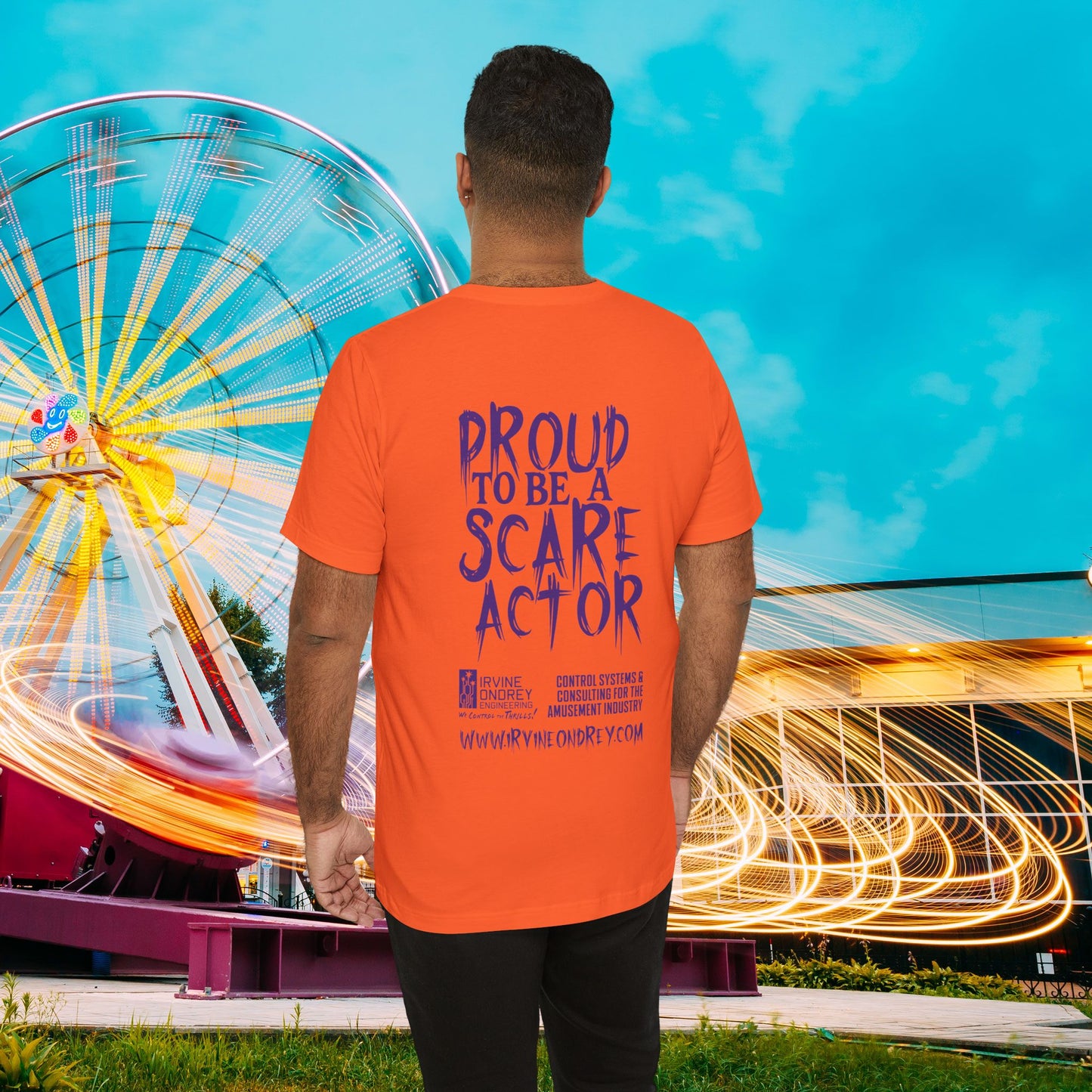 Proud to Be a Scare Actor Personalized Tee • Irvine Ondrey Engineering