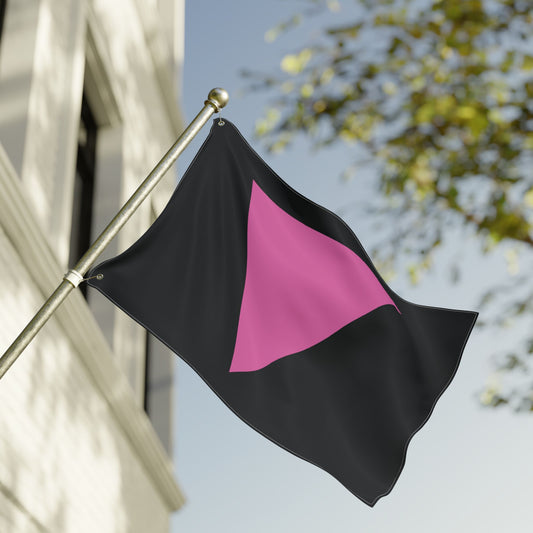 Lesbian Pride Double-Sided Pink Triangle Flag with Grommets