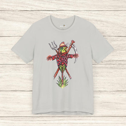 Scarecrow Lovebird, Hand-Drawn & Hand-Colored Tee