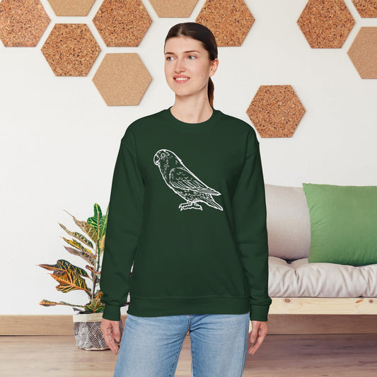 Holly Girl, Sweat-shirt à col rond Lovebird Line Art