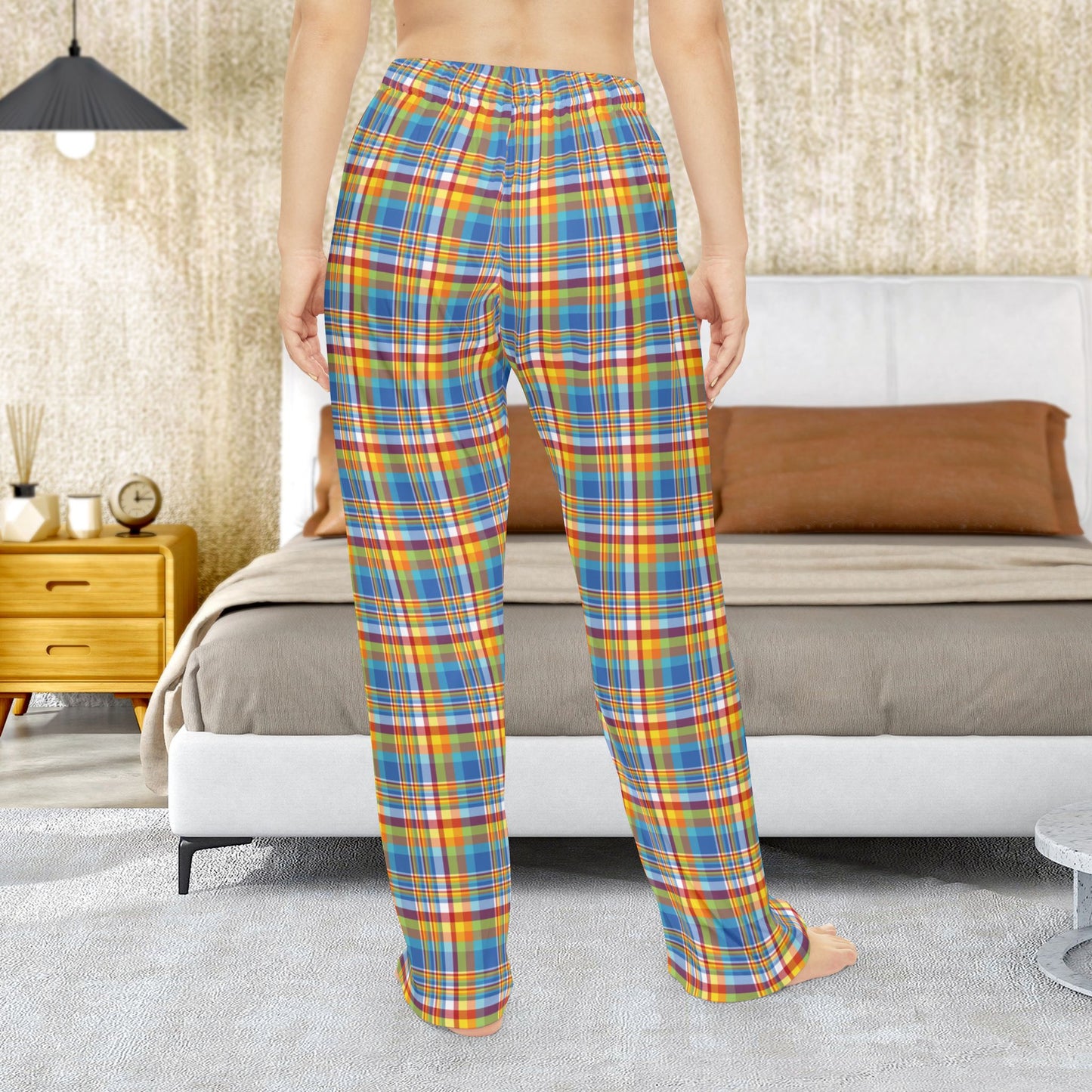 Women’s Midway Boardwalk Rainbow Ohio Plaid Pajama Pants