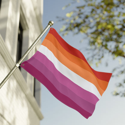 24'' × 36'' Lesbian Pride 7-Stripe Flag with Grommets