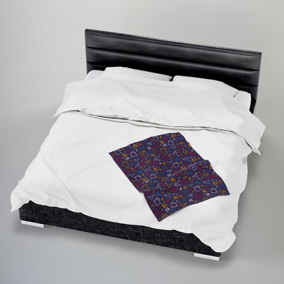 Polyamory Pride Halloween Velveteen Plush Blanket