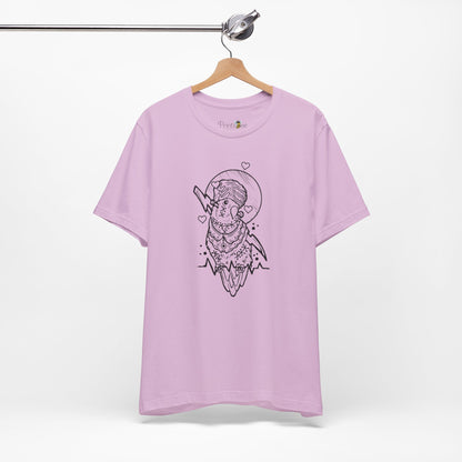 Bride of Frankenstein Lovebird, Line Art Tee