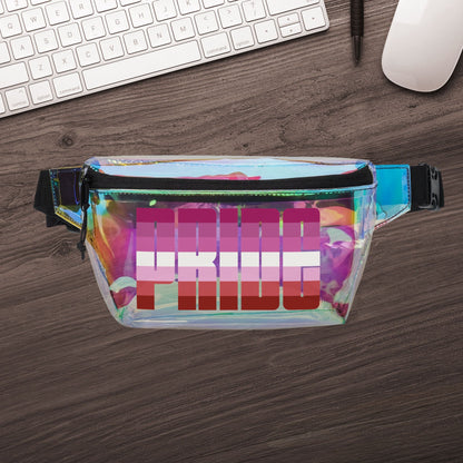 Lesbian Pink Pride Clear Fanny Pack