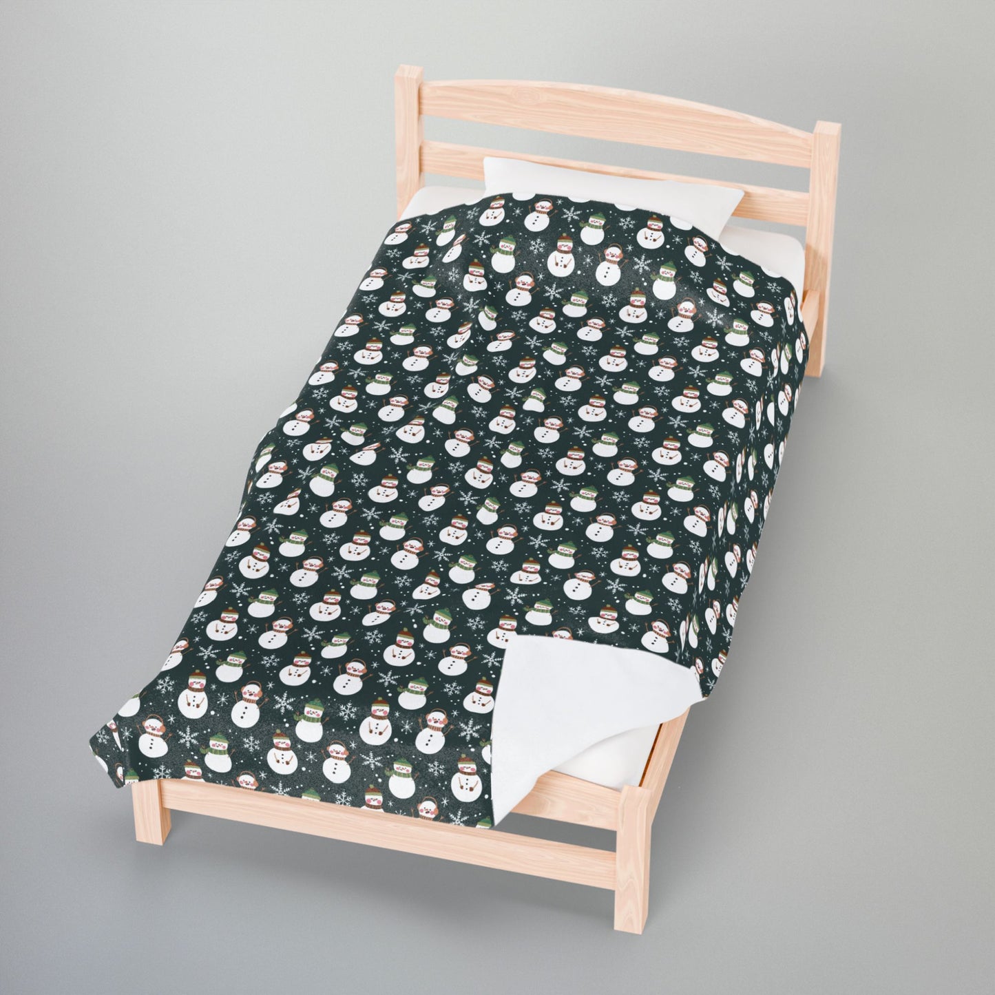 Nebulasexual Pride Snowmen Velveteen Plush Blanket