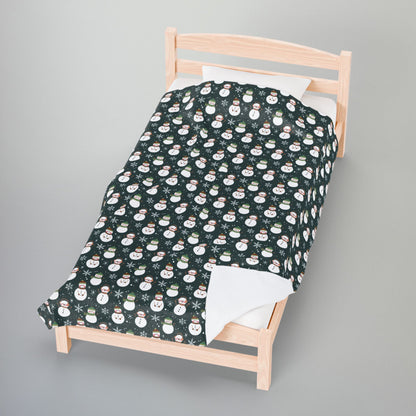 Nebulasexual Pride Snowmen Velveteen Plush Blanket