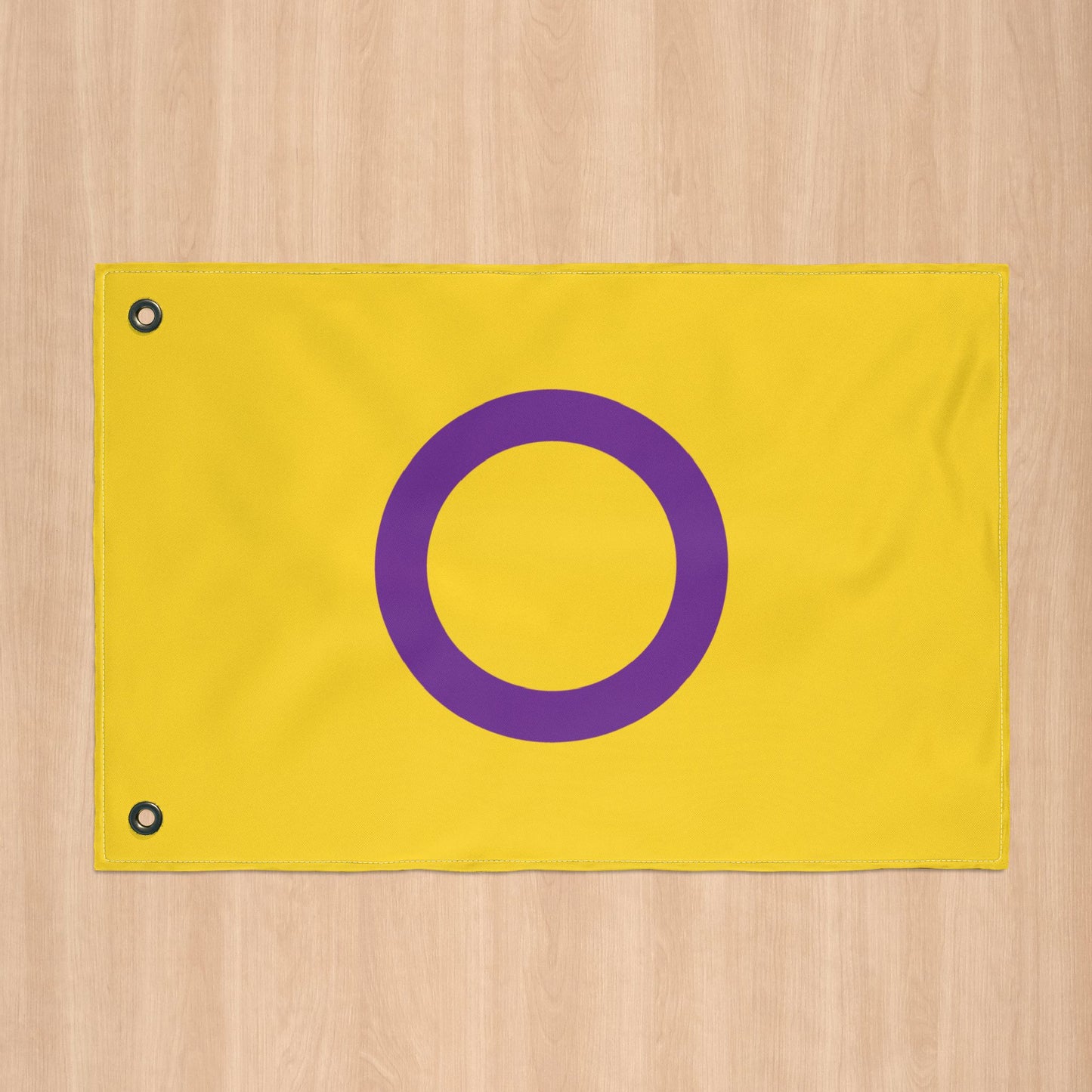 Intersex Pride Flag with Grommets