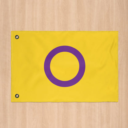 Intersex Pride Flag with Grommets