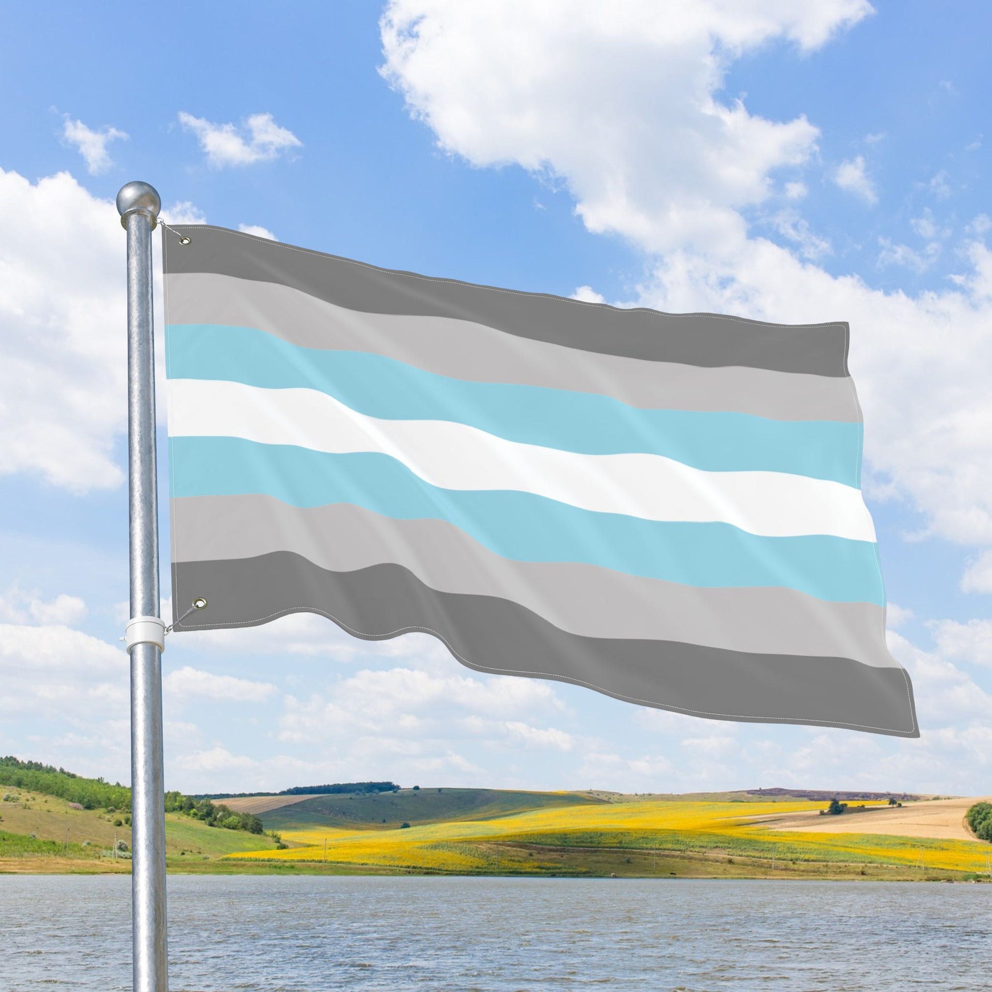 Demiboy Double-Sided Pride Flag with Grommets