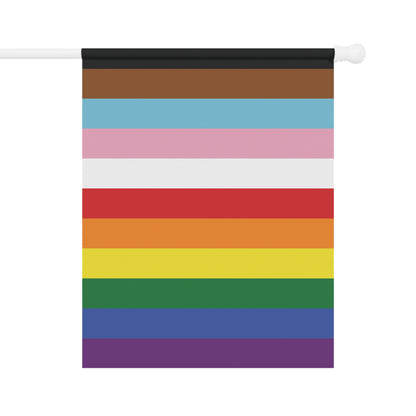 Rainbow 11-Stripe Rainbow for Trans and PoC Pride Garden Flag Banner