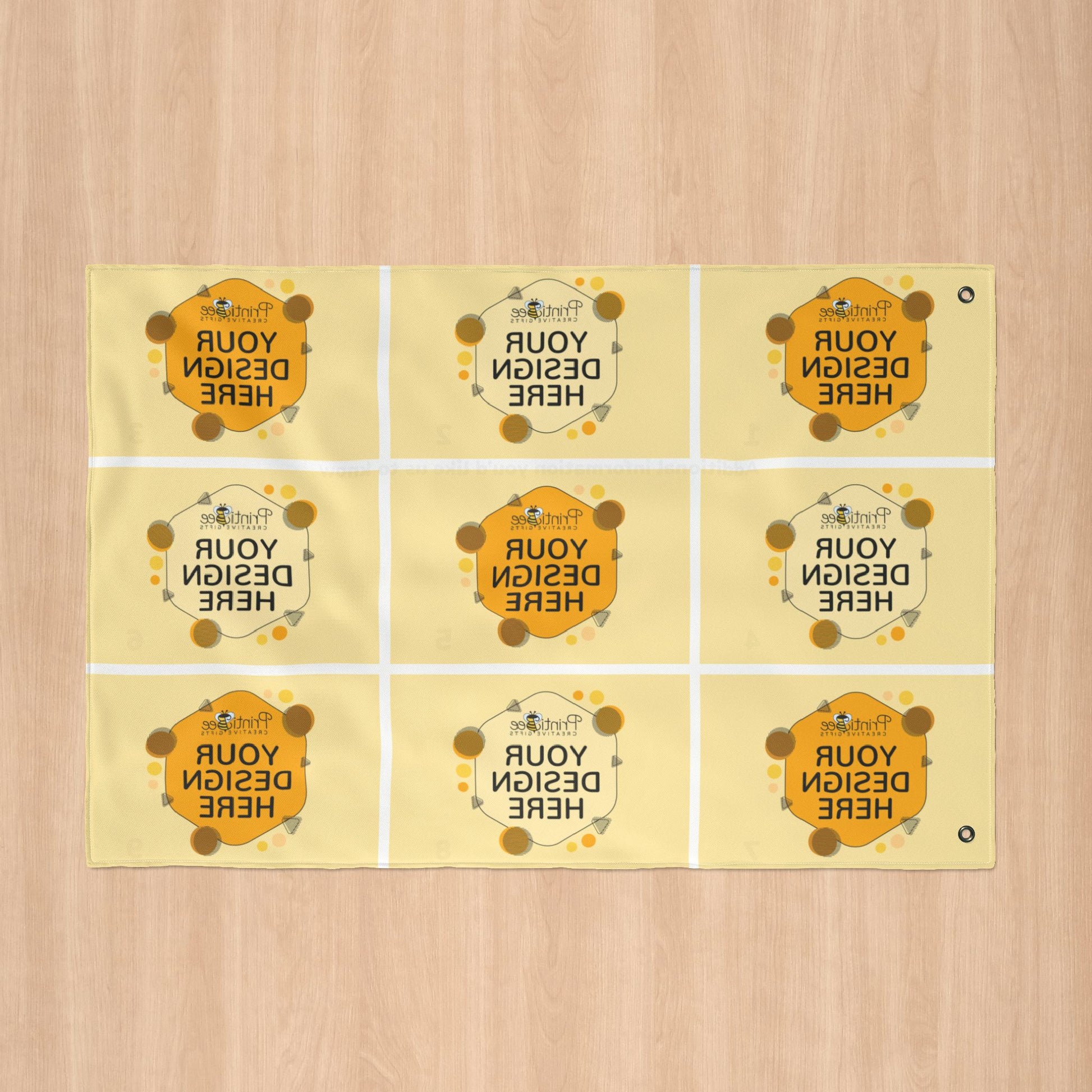 Custom 9 Flag Collage with Grommets