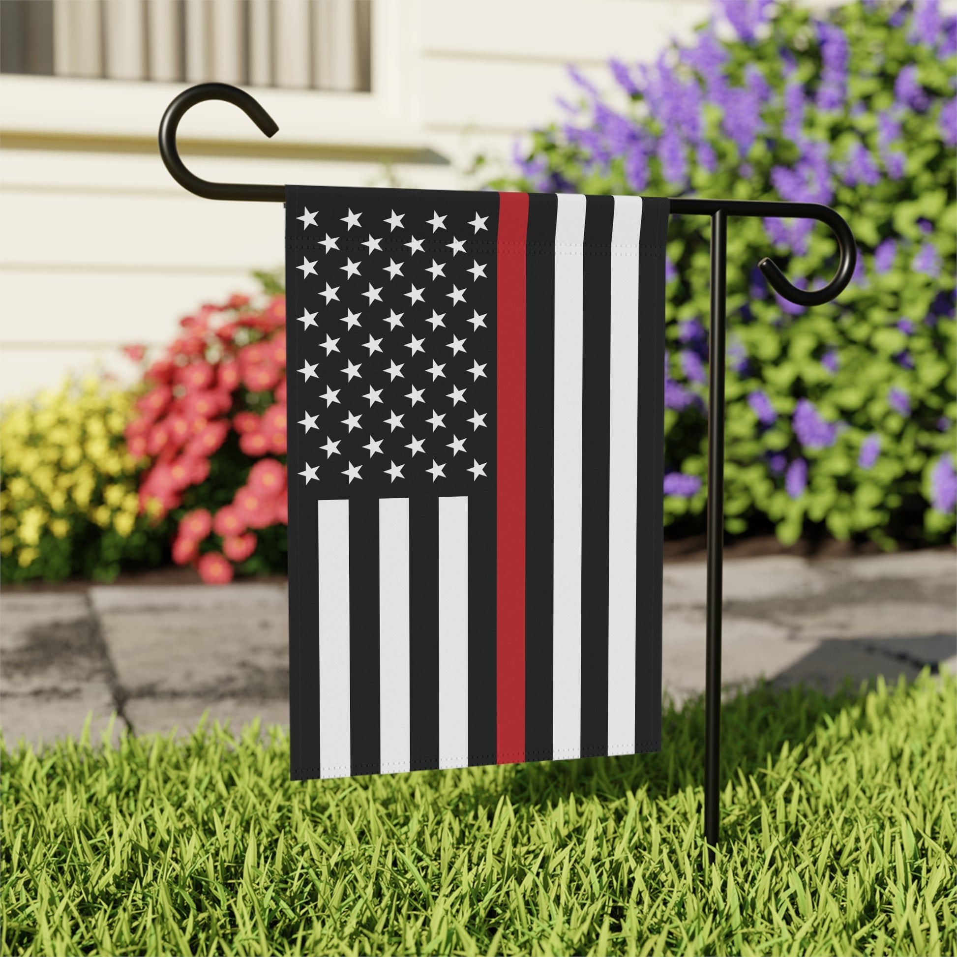12'' × 18'' USA Thin Red Line American Flag Garden Flag Banner