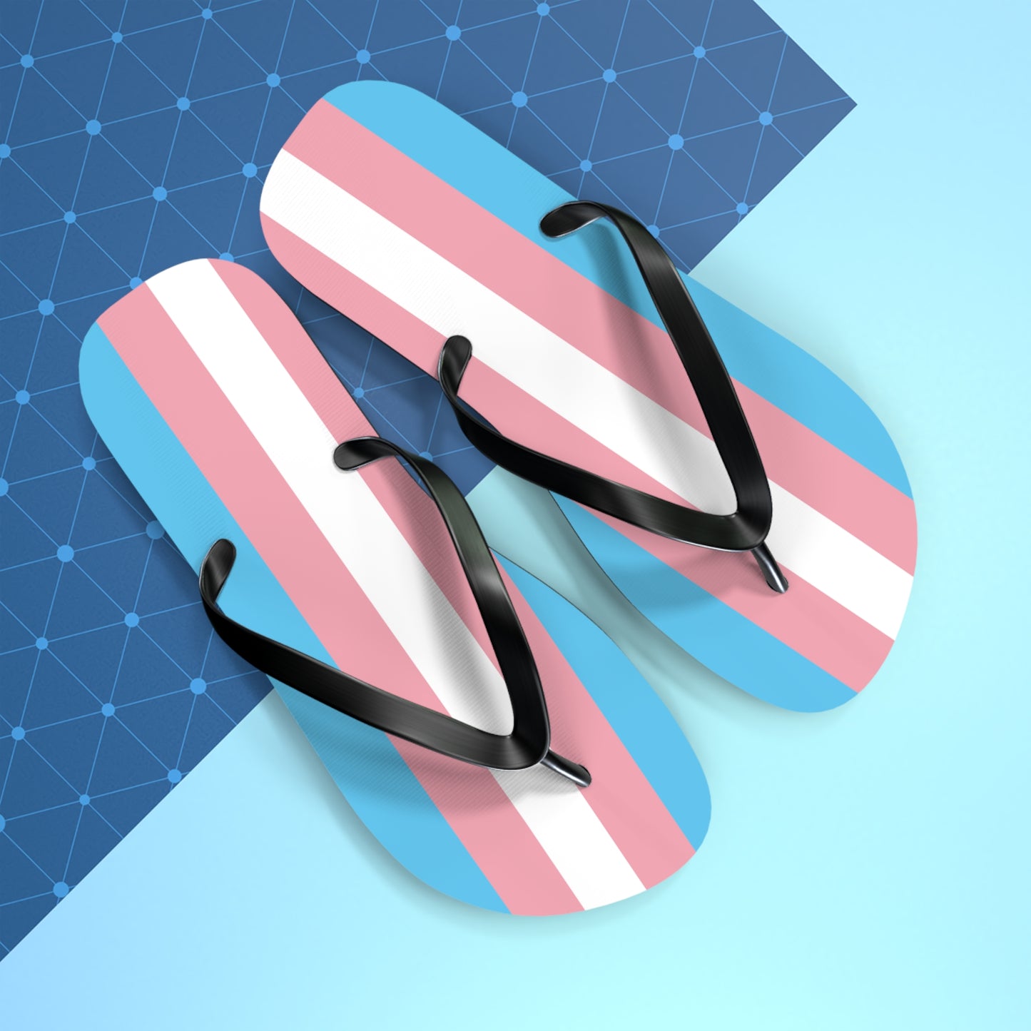 Transgender Pride Flip Flops