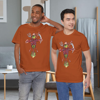 Scarecrow Lovebird, Hand-Drawn & Hand-Colored Tee