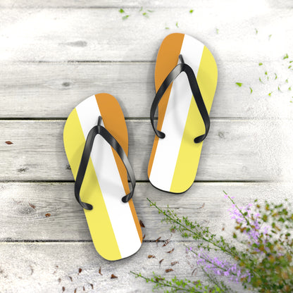 L Black sole Maverique Pride Flip Flops