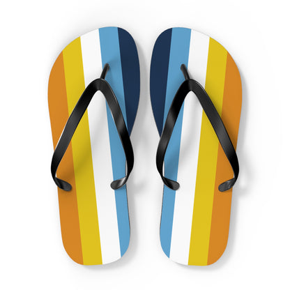 Aromatic Asexual Pride Flip Flops