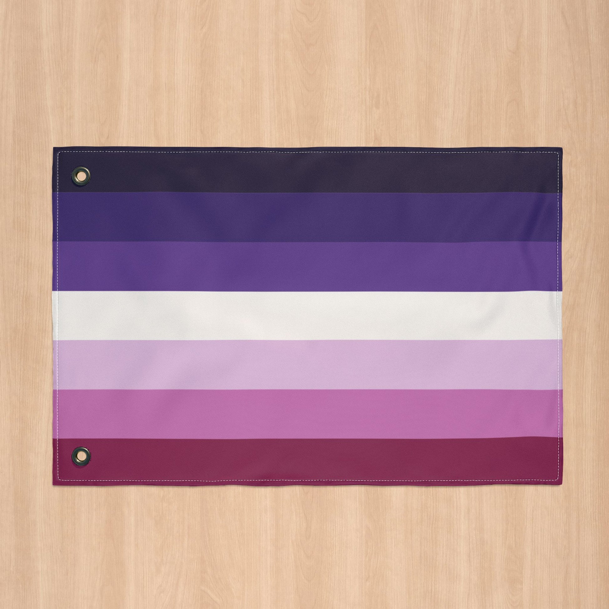Butch Lesbian Purple Double-Sided Pride Flag with Grommets