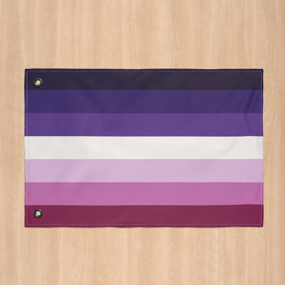 Butch Lesbian Purple Double-Sided Pride Flag with Grommets