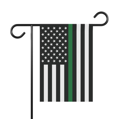 USA Thin Green Line American Flag Garden Flag Banner