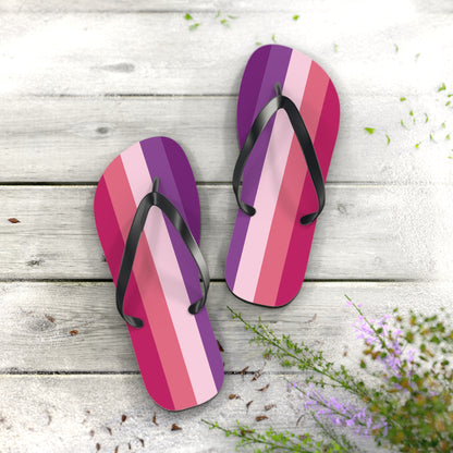 XL Black sole Aceflux Pride Flip Flops