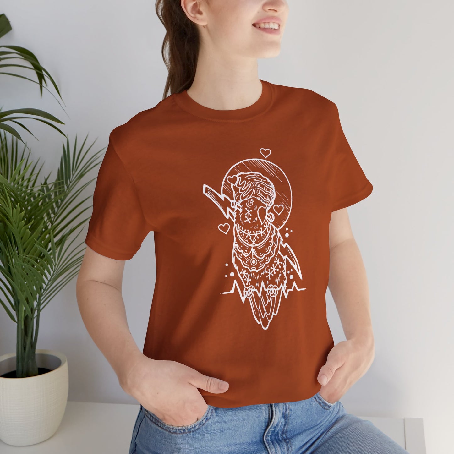 Bride of Frankenstein Lovebird, Line Art Tee