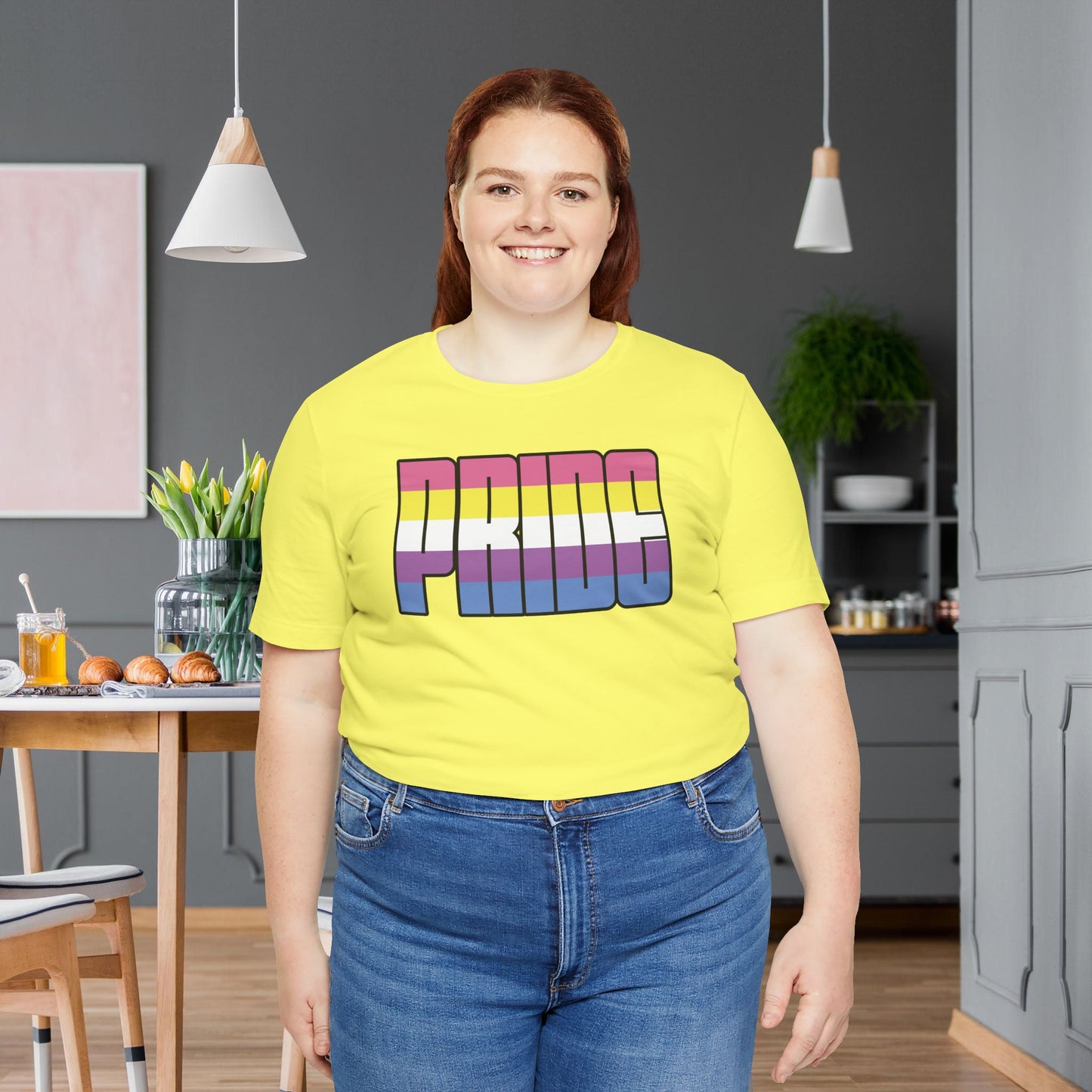 Yellow Bigender Pride Tee