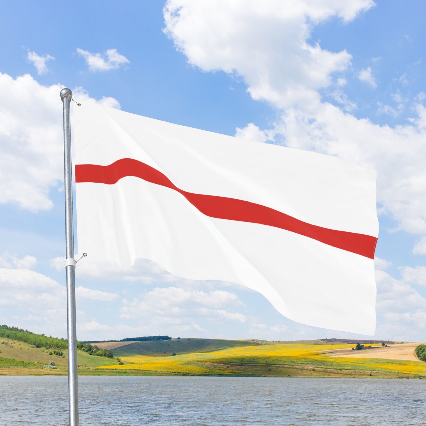 Thin Red Line for Nurses Flag with Grommets
