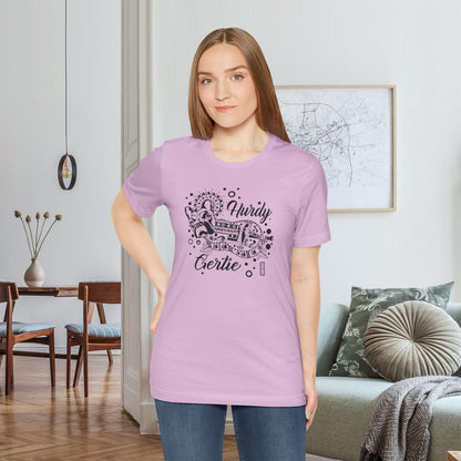 Hurdy Gertie Tee, Frenchton Dog Line Art Shirt