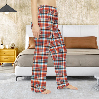 Women’s Red, Orange & Blue Sandusky OH Plaid Pajama Pants