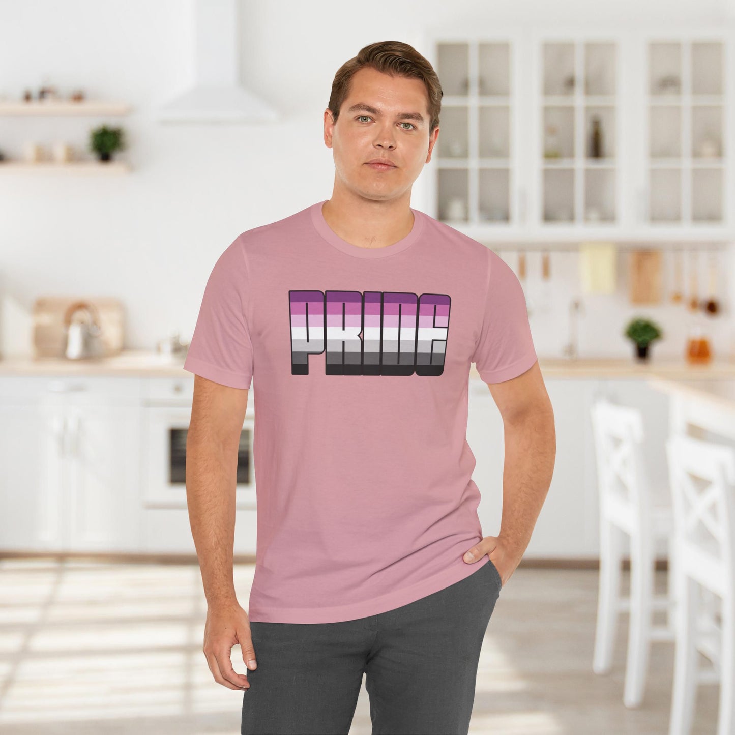 Orchid Straight Queer Pride Tee