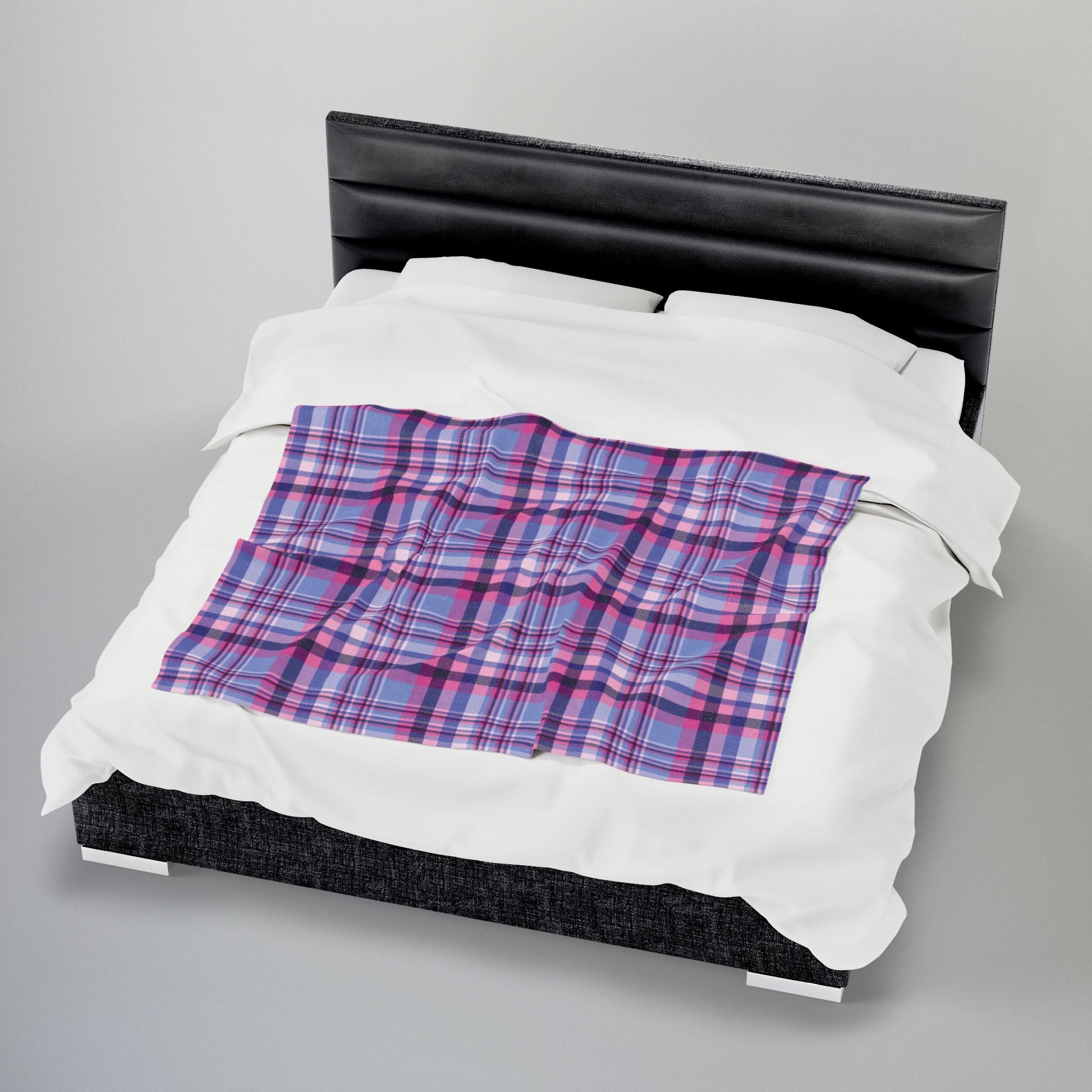 Omnisexual Plaid Velveteen Plush Blanket