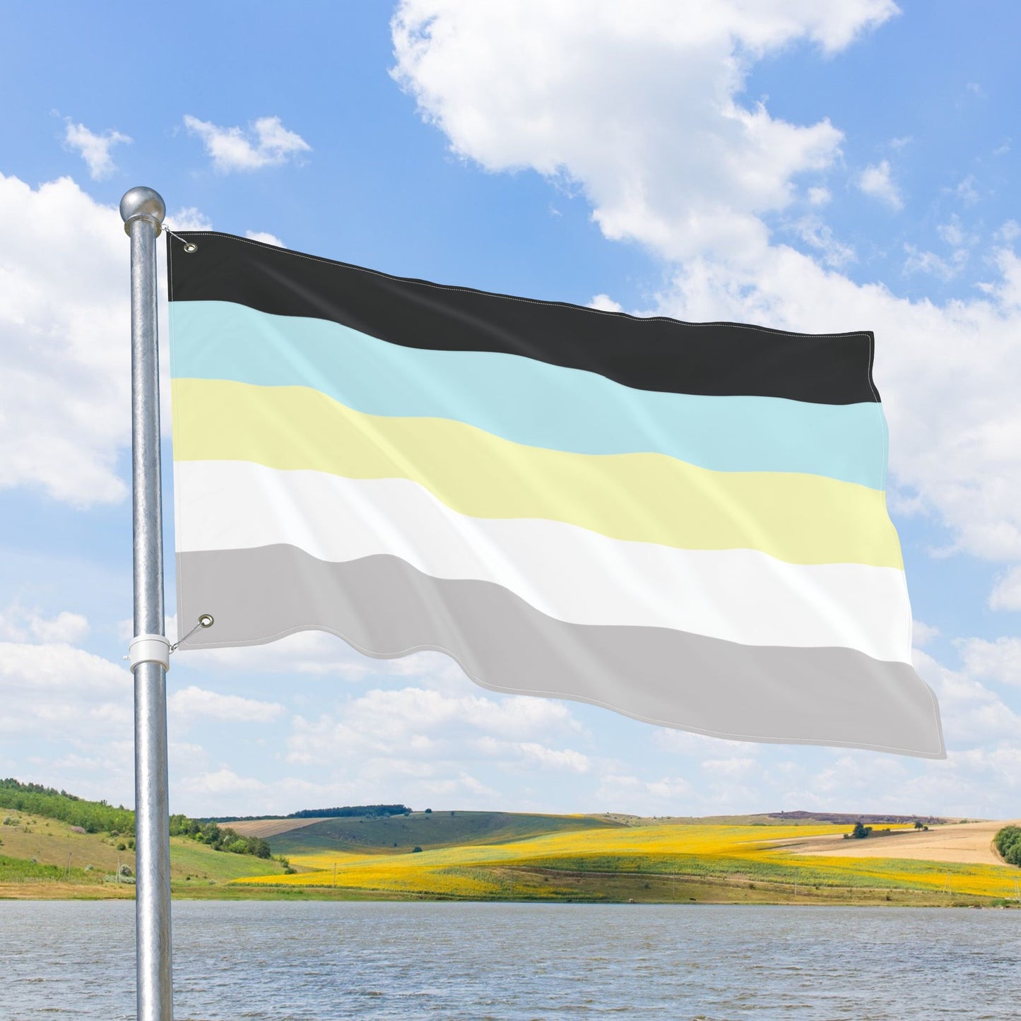 Requiesromantic Pride Flag with Grommets