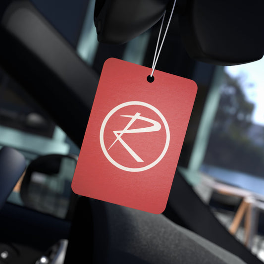 Rambler White Logo Red Air Freshener