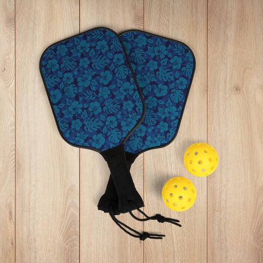 Blue Tropical Pickleball Paddles