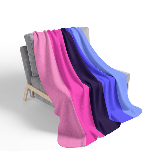 Fleece Sherpa Omnisexual Pride Flag Blanket