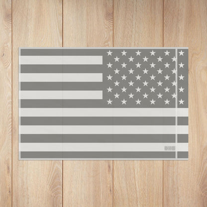 Black & White U.S.A. Flag