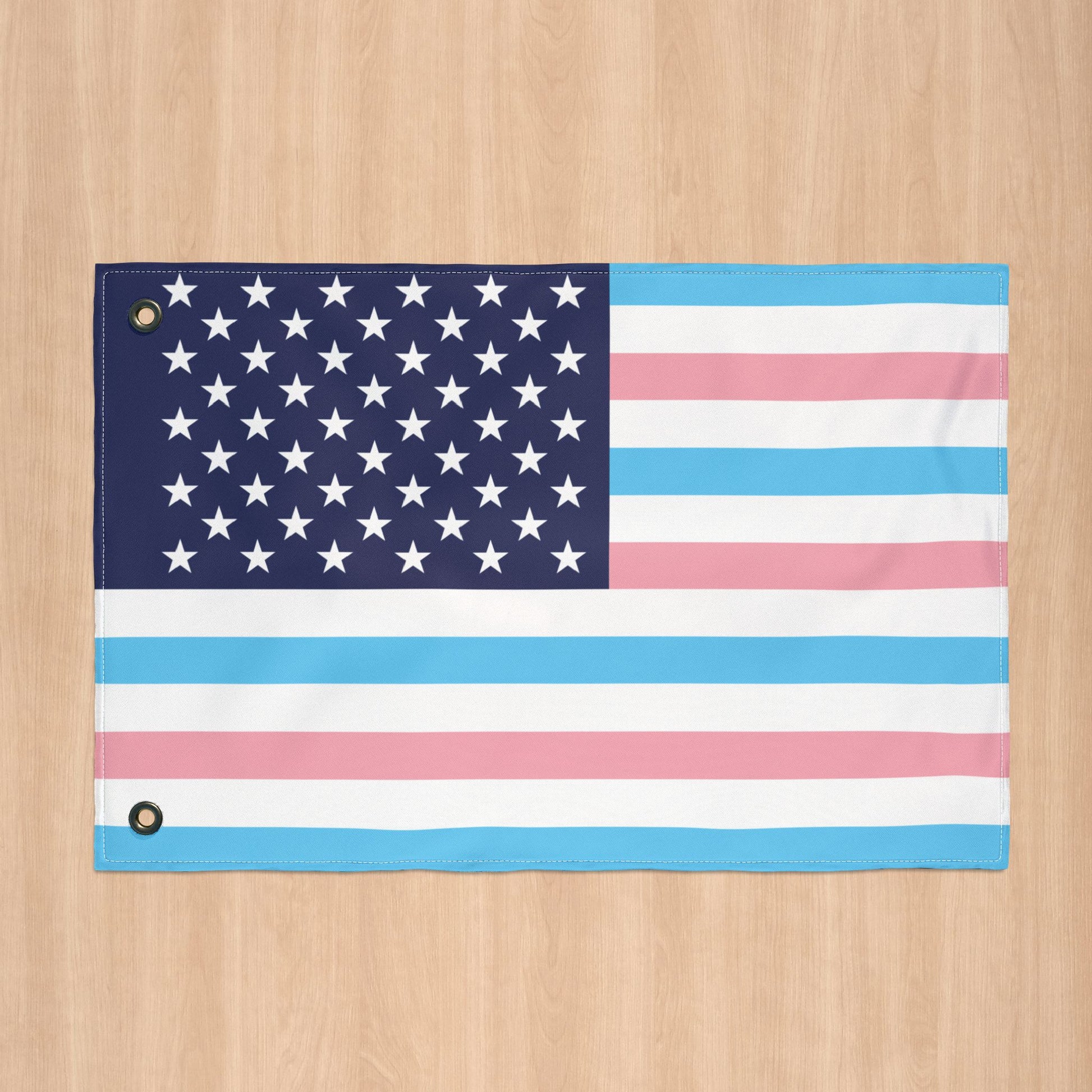 USA Transgender Pride Flag with Grommets