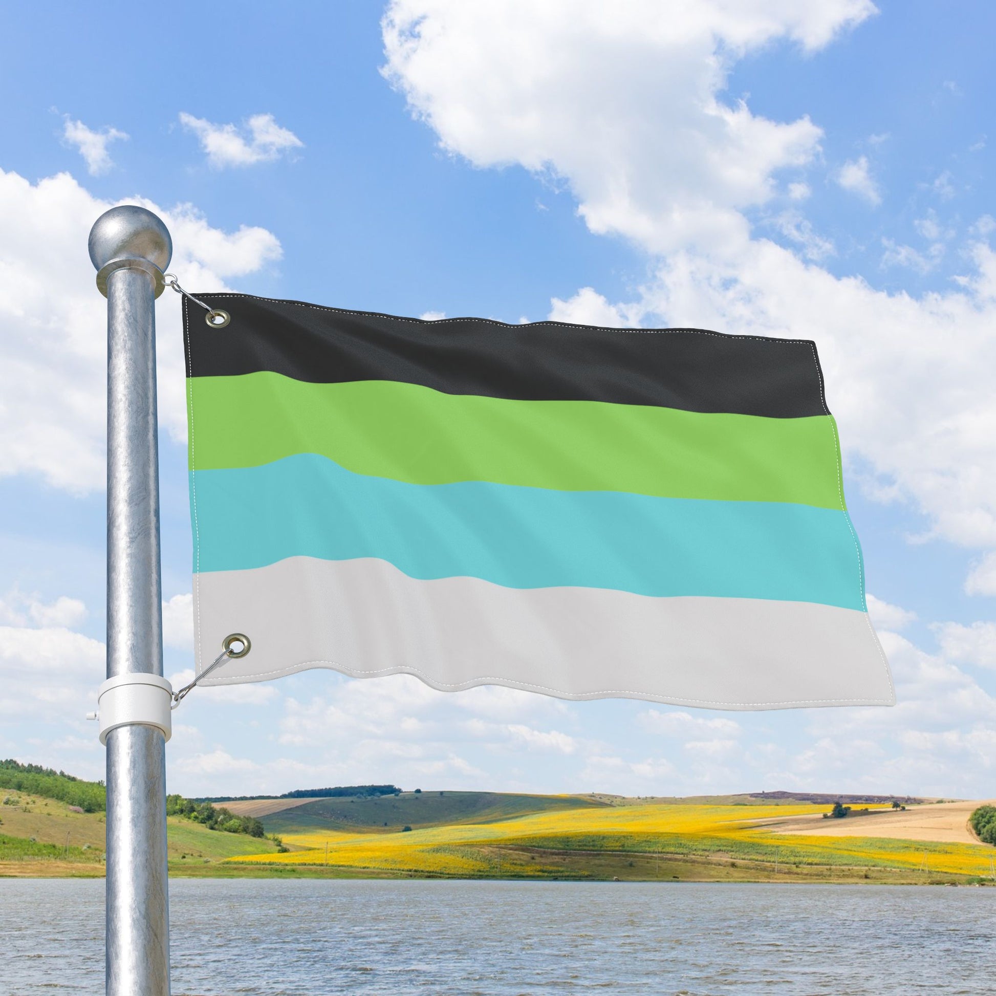Quoiromantic Pride Flag with Grommets