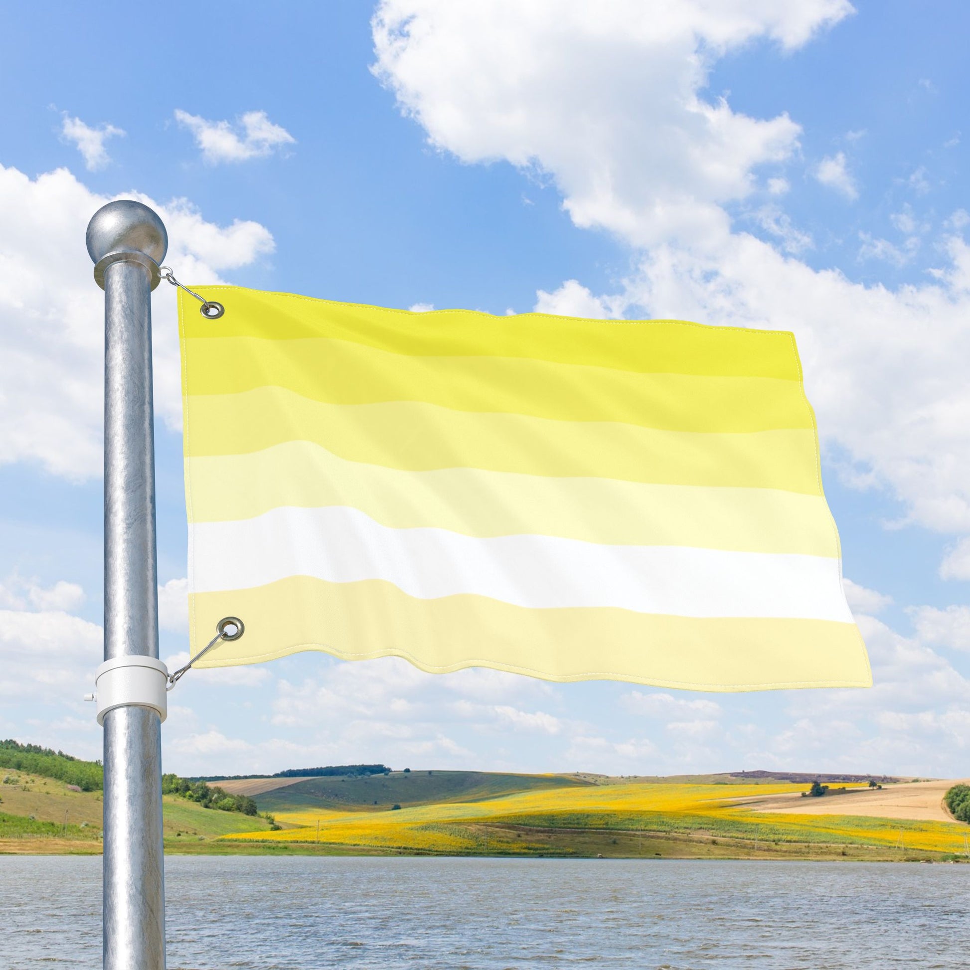 Saturnic Double-Sided Pride Flag with Grommets