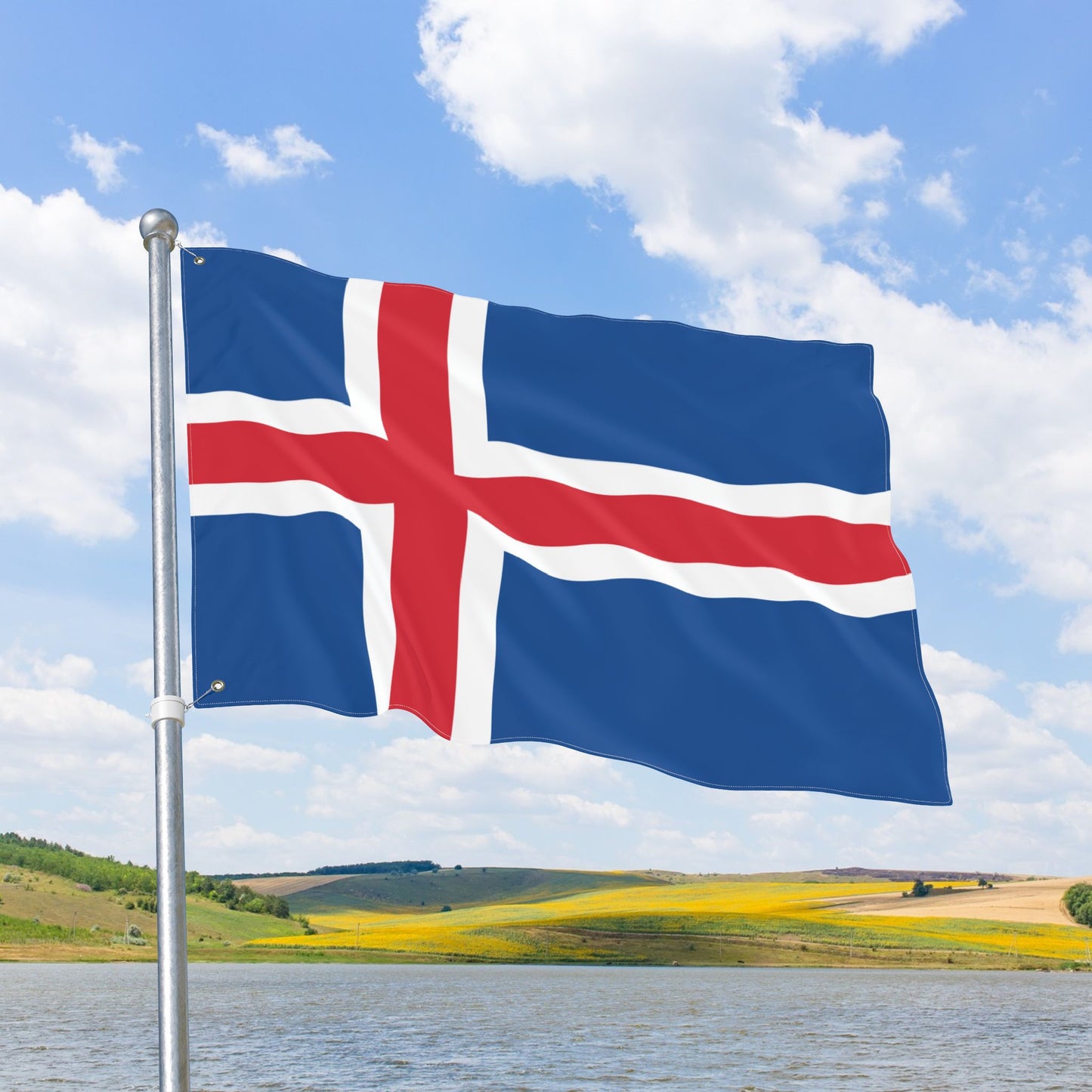 Iceland Flag with Grommets