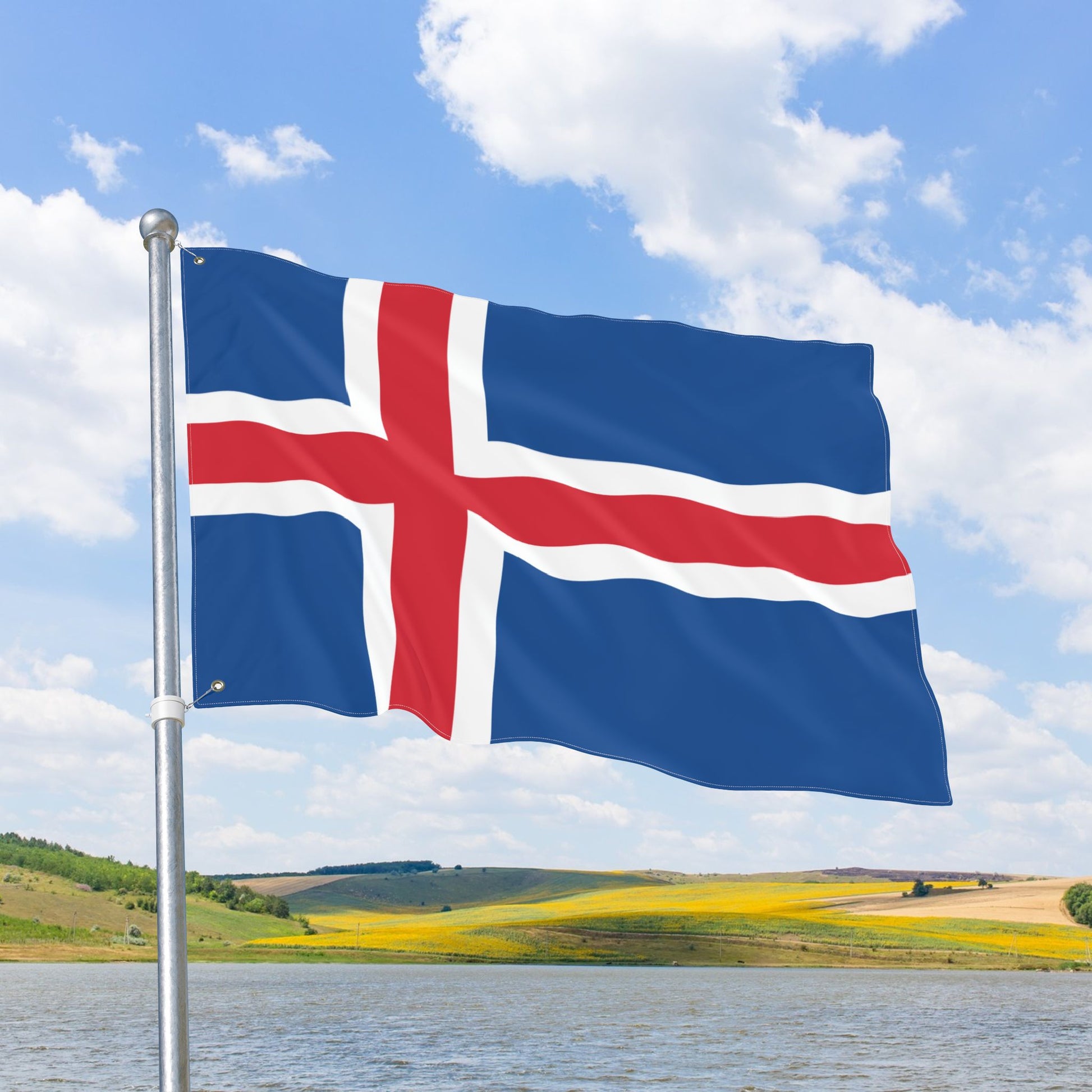 Iceland Flag with Grommets