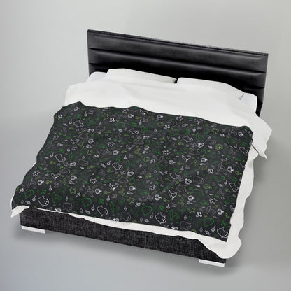 Aromantic Halloween Velveteen Plush Blanket