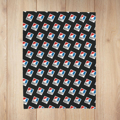 AMC Logo Black Velveteen Plush Blanket