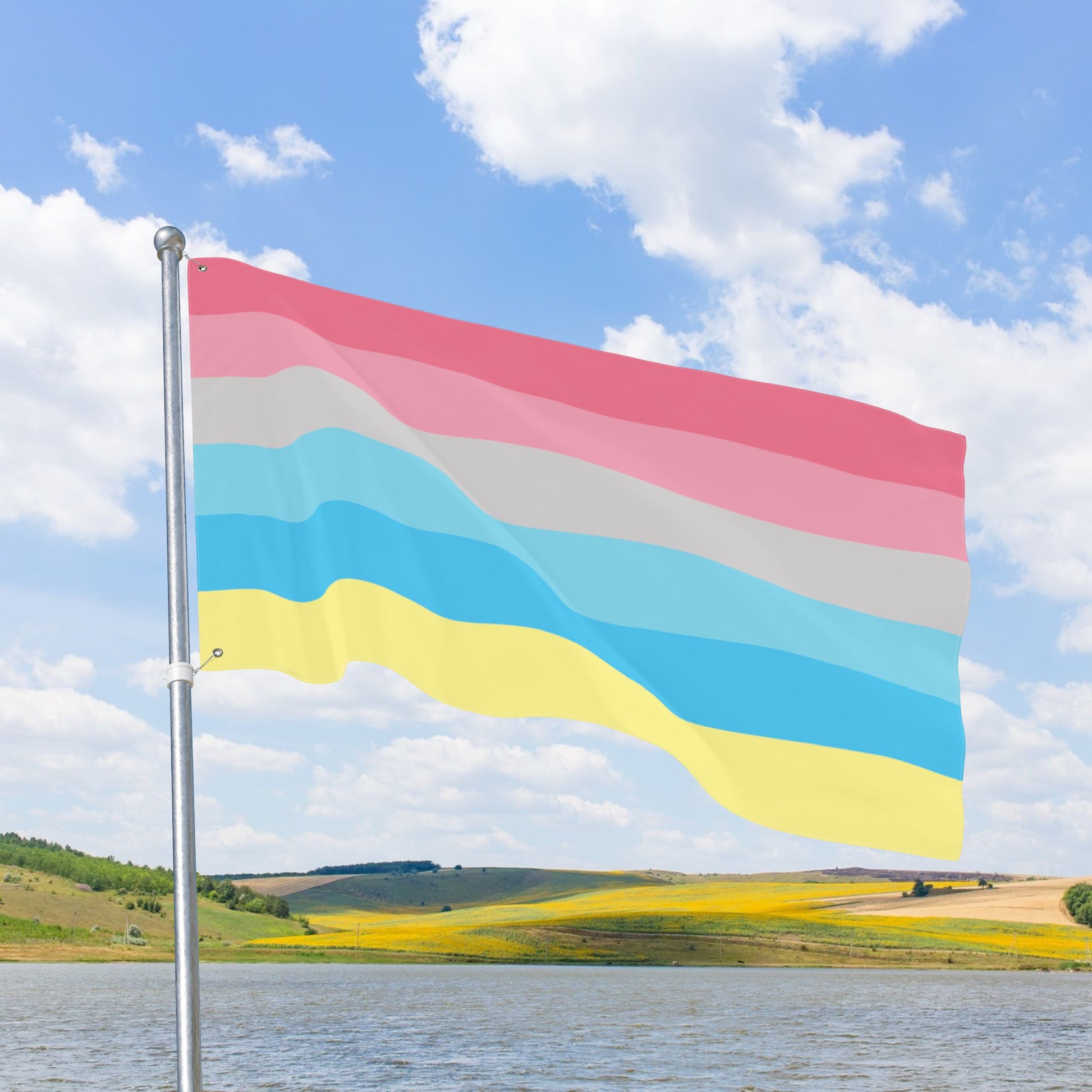 Genderflux Double-Sided Pride Flag with Grommets