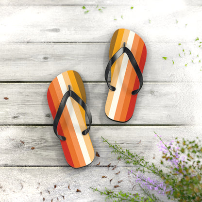 S Black sole Butch Pride Flip Flops