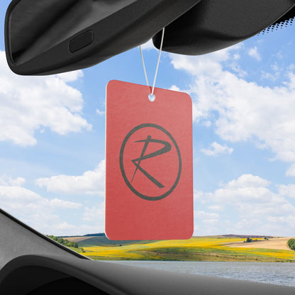 Rambler Black Logo Red Air Freshener