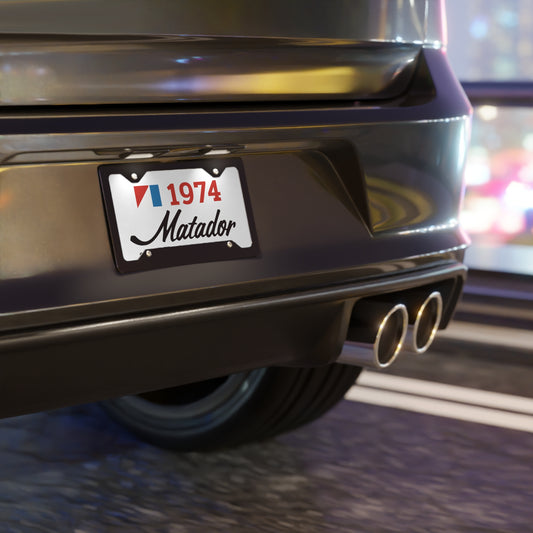 AMC Logo Black Matador Red Year White Custom Vanity Plates