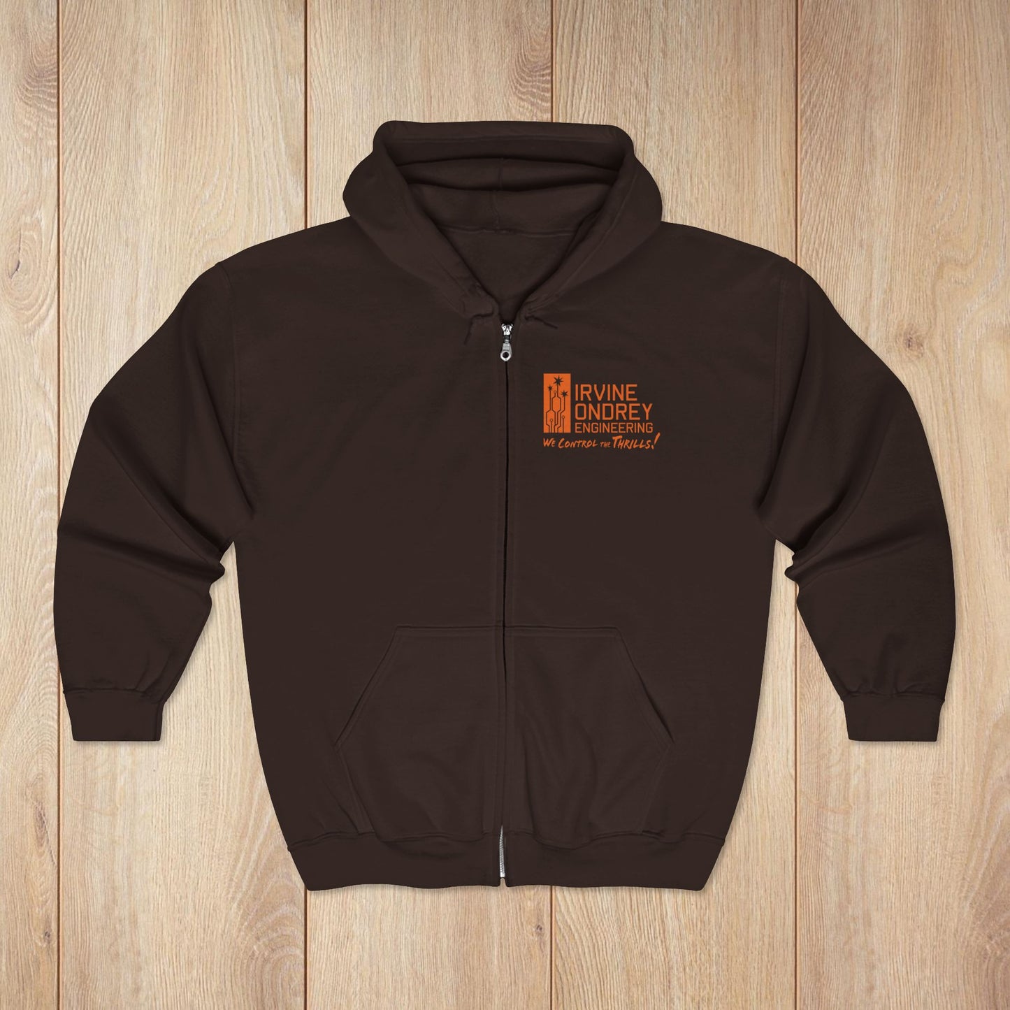 I Just Wanna Trick-or-Treat & Roller Coasters Zip Hoodie • Irvine Ondrey Engineering